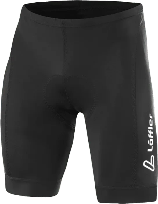 Löffler Hotbond Tights Fahrradhose kurz schwarz (Herren)