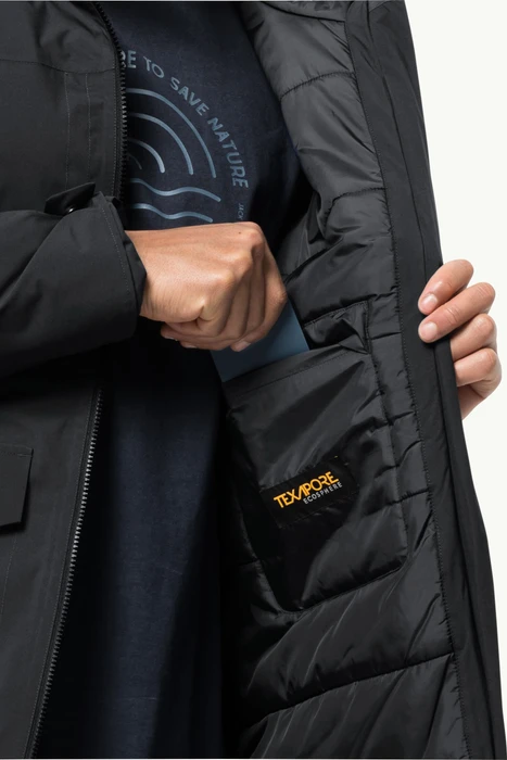 Jack Wolfskin Koenigsbau Parka Funktionsjacke schwarz (Herren)