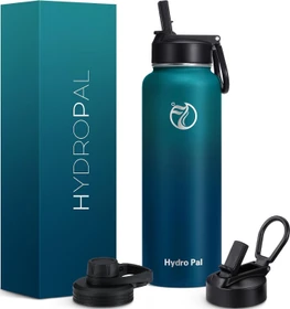 HydroPal Edelstahl Isolierflasche 500ml grün/dunkelgrün
