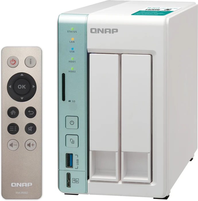 QNAP Turbo Station TS-251A-4G, 4GB RAM, 2x RJ-45 1000Base-T, 3x USB 3.0