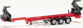 Herpa Hammar Container-Seitenlader-Auflieger schwarz