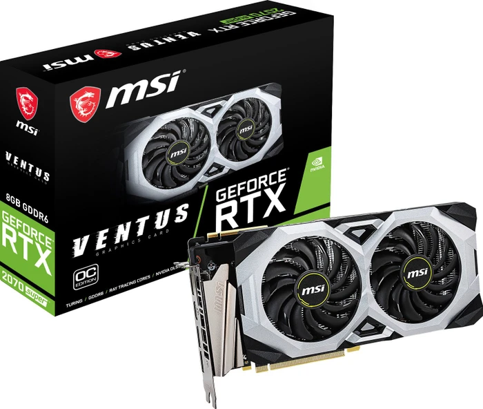 MSI GeForce RTX 2070 SUPER Ventus OC, 8GB GDDR6, HDMI, 3x DP