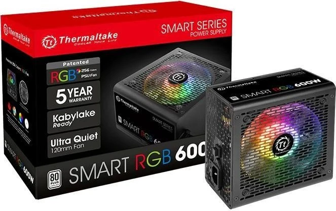 Thermaltake Smart RGB 600W, ATX 2.3