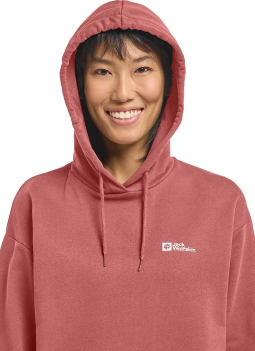Jack Wolfskin Essential Hoodie mineral red (Damen)