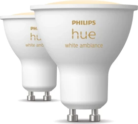 Philips Hue White Ambiance 400 GU10 4.2W, 2 Stück