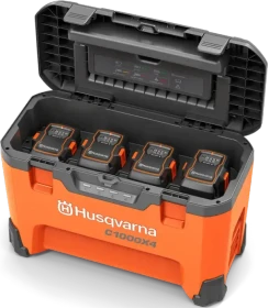 Husqvarna C1000X4 Starterset 36V, 6.0/9.0/15.0Ah, Li-Ionen, 4 Akkus Akku-Box [39.0Ah] [1404Wh]