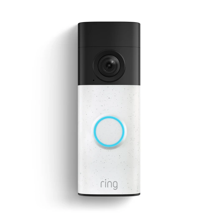 Ring Battery Video Doorbell Gen2, Speckled White, inkl. Türgong, Video-Türklingel