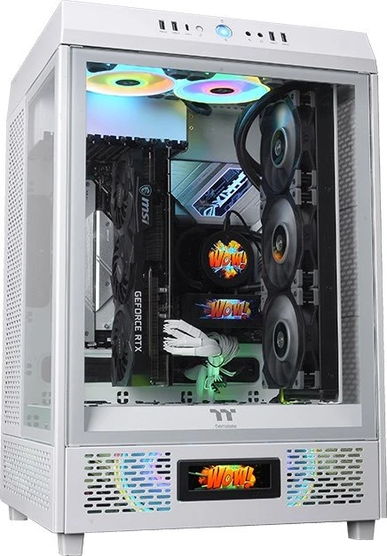 Thermaltake LCD Panel Kit 3.9" für Thermaltake The Tower 500, Monitor Kit, Snow