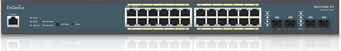 EnGenius Fit FitSwitch EWS79 Rackmount Gigabit Managed Switch, 24x RJ-45, 4x SFP, 240W PoE+