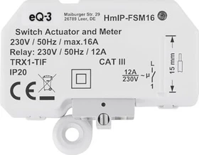 eQ-3 Homematic IP Schalt-Mess-Aktor Unterputz 16A, Schaltaktor (150239A0)