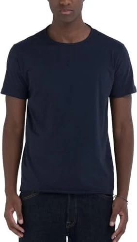 Replay Baumwolle Rundhals T-Shirt kurzarm night blue (Herren)