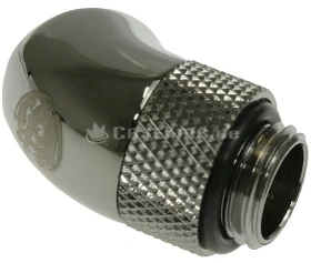 Bitspower Winkel G1/4" auf G1/4" 45° drehbar glänzend schwarz