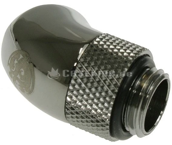 Bitspower Winkel G1/4" auf G1/4" 45° drehbar glänzend schwarz