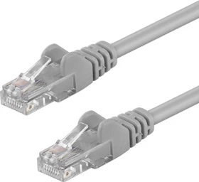 goobay Patchkabel, Cat6, U/UTP, RJ-45/RJ-45, 0.5m, grau