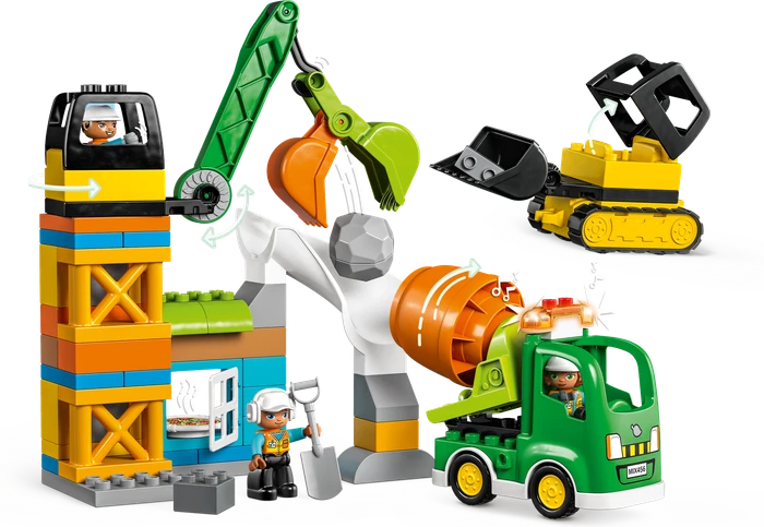 LEGO DUPLO - Baustelle mit Baufahrzeugen