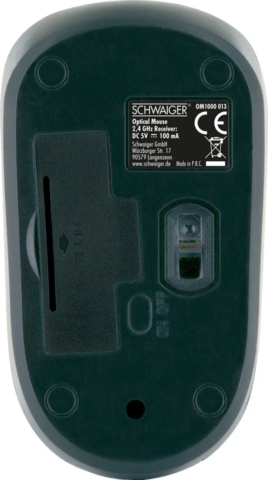Schwaiger PC Funkmaus schwarz, USB