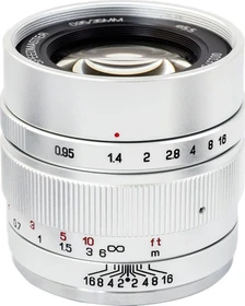 Mitakon Speedmaster 35mm 0.95 Mark II für Canon EF-M silber
