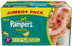 Pampers Baby-Dry Gr.3 Einwegwindel, 4-9kg, 88 Stück