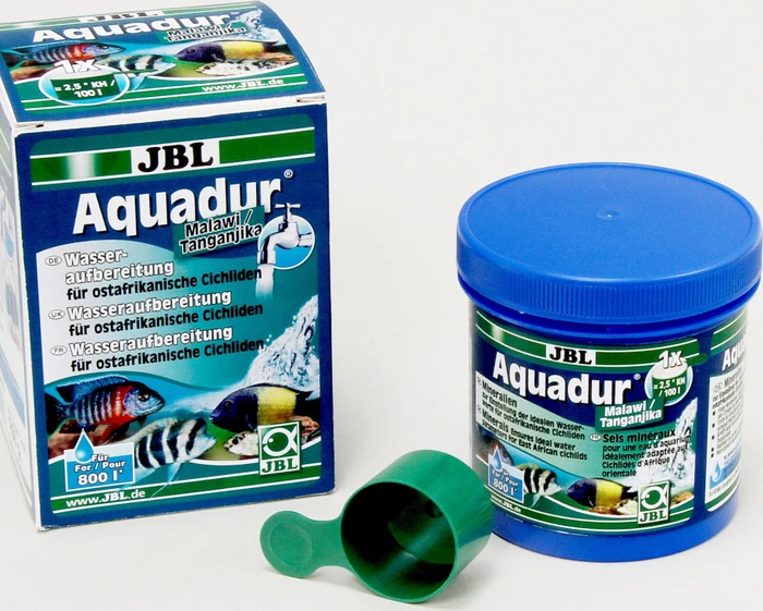 JBL Aquadur Malawi-Tanganjika, Aufhärtungssalz-Wasseraufbereiter für Malawi und Tanganjikasee-Aquarien