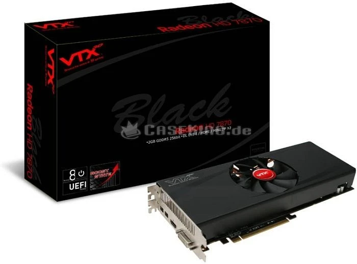 VTX3D Radeon HD 7870 XT Black Boost Edition, 2GB GDDR5, DVI, HDMI, 2x mDP