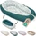 Ullenboom Kuschelnest Waffelpique Eukalyptus petrol (C-5595-WM-EP)