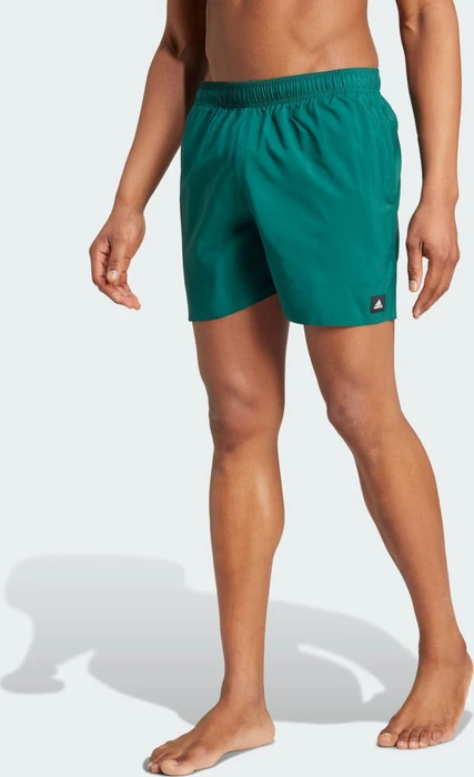 adidas Solid CLX Short-Length Badeshorts collegiate green/black (Herren)