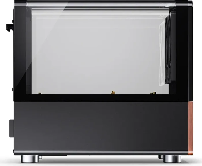 Jonsbo V12 Black, schwarz/braun, Glasfenster