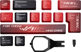 ASUS ROG Dye-Sub PBT Keycaps für ROG NX-Switches, Kunststoff (PBT), rot/schwarz, 13 Tasten