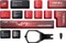 ASUS ROG Dye-Sub PBT Keycaps für ROG NX-Switches, Kunststoff (PBT), rot/schwarz, 13 Tasten Vorschaubild