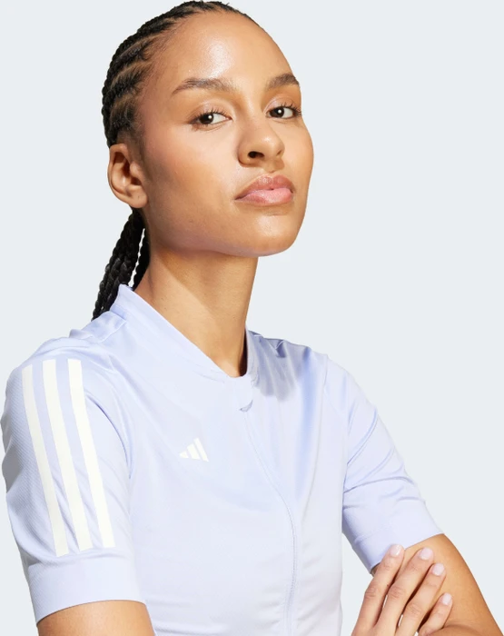 adidas Tempo 3-Streifen Trikot kurzarm violet tone (Damen)