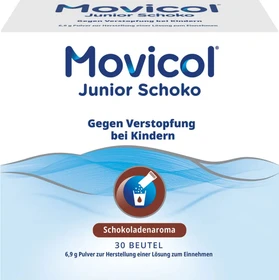 Norgine Movicol Junior Schoko Pulver zur Herstellung einer Lösung zum Einnehmen, 30 Stück