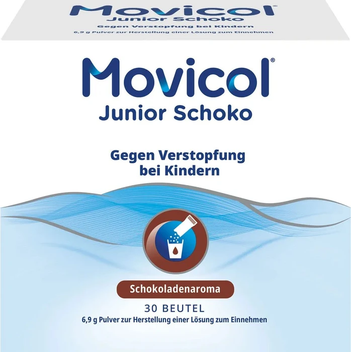 Norgine Movicol Junior Schoko Pulver zur Herstellung einer Lösung zum Einnehmen, 30 Stück