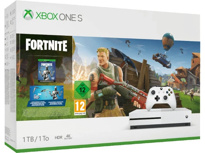 Microsoft Xbox One S - 1TB Fortnite Bundle weiß