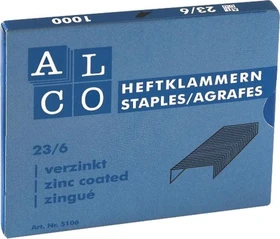 Alco 505 Heftklammern, 24/6, verzinkt, 1000 Stück