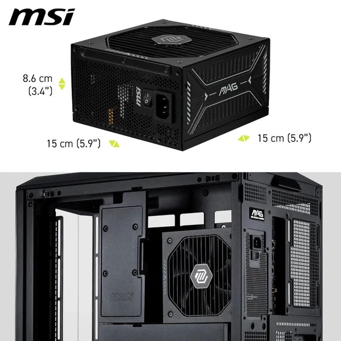 MSI MAG A1000GLS PCIE5 1000W, ATX 3.1