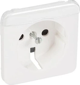 Legrand Creo Steckdose mit Beschriftungsträger, ultraweiß