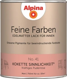 Alpina Farben Feine Farben Lack No. 41 Kokette Sinnlichkeit innen puderrosa edelmatt, 750ml
