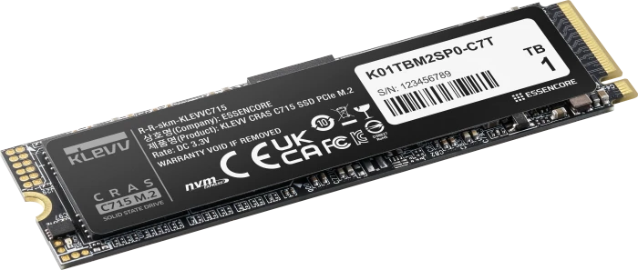 Klevv Cras C715 1TB, M.2 2280 / M-Key / PCIe 3.0 x4