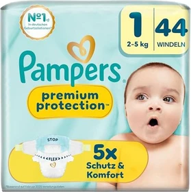 Pampers Premium Protection New Baby Gr.1 Einwegwindel, 2-5kg,    44 Stück