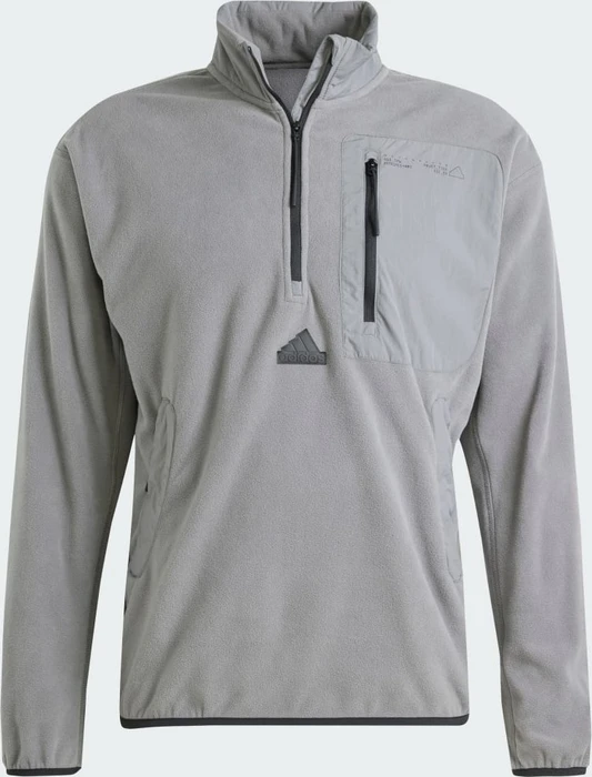 adidas City Escape Polar Fleece 1/2 Zip Pullover grey four (Herren)