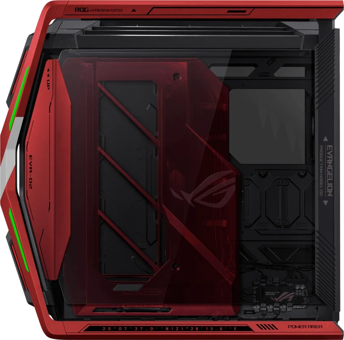 ASUS ROG Hyperion GR701 EVA-02 Edition, Glasfenster