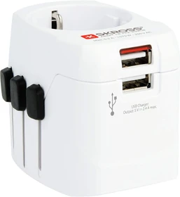 Skross World Travel Adapter Pro Light USB (2xA), 2x USB-A