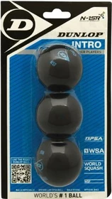 Dunlop Intro Squashbälle, 3 Stück