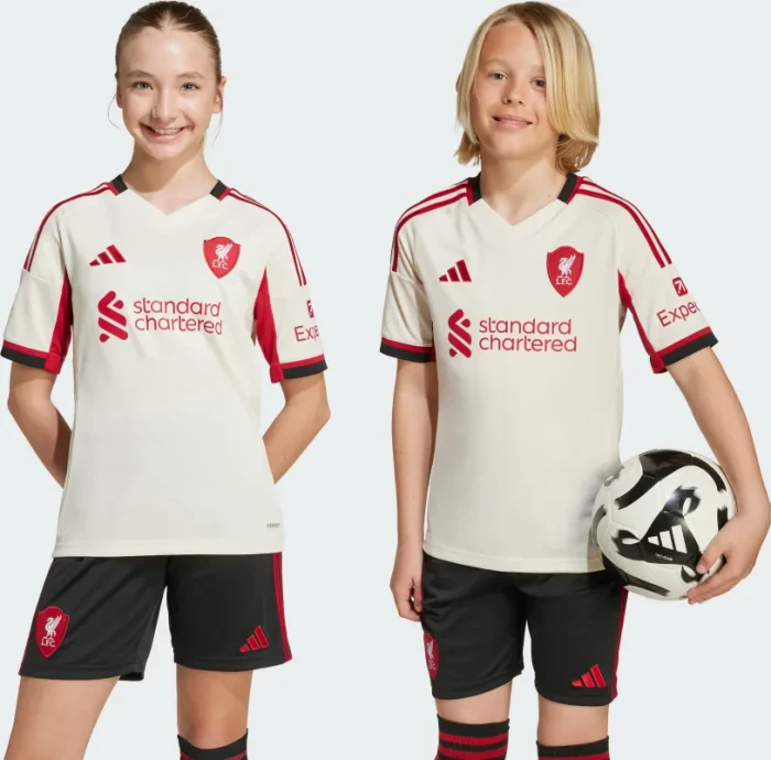 adidas Liverpool FC 2025/2026 Auswärtstrikot kurzarm (Junior)
