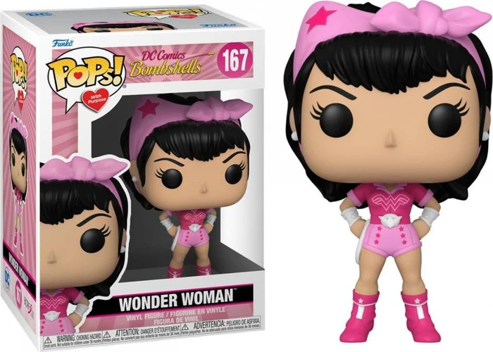 FunKo Pop! Heroes - DC Bombshells - Wonder Woman Breast Cancer Awareness
