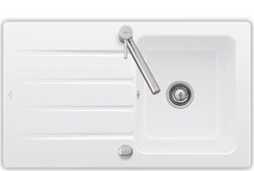 Villeroy & Boch Architectura 860x510mm Becken reversibel mit Ablauffernbedienung snow white