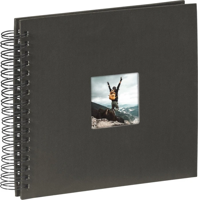 Hama Spiralalbum Fine Art 28x24 / 50 schwarze Seiten schwarz