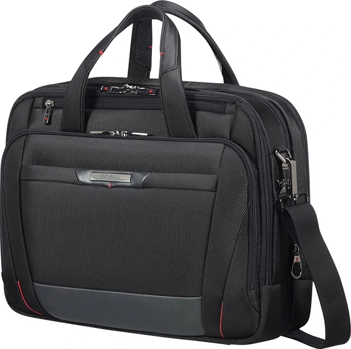Samsonite Pro-DLX 5 Bailhandle expandable 15.6" erweiterbare Notebook-Umhängetasche schwarz