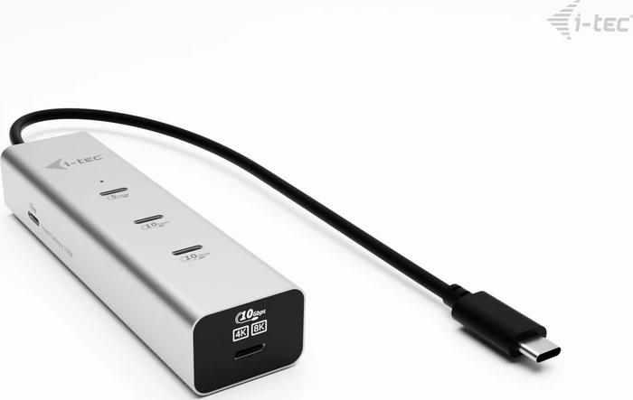 i-tec Charging Metal HUB 5port with USB-C video 8K + Power Delivery 85W, USB-C 3.1 [Stecker]