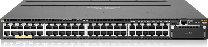 HPE Aruba 3810M 48G Rackmount Gigabit Managed Stacking Switch, 48x RJ-45, 1x Erweiterungsslot, PoE+